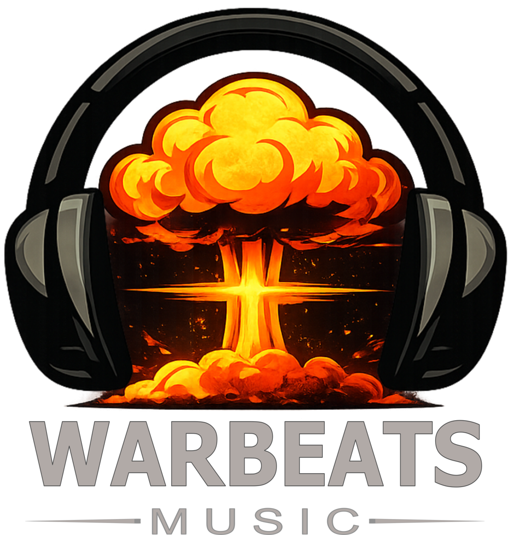 Warbeats Music — headphones surrounding an orange explosion